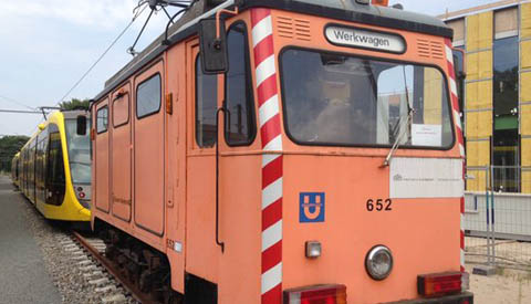 Werkzaamheden slijpen trambaan traject IJsselstein – Nieuwegein