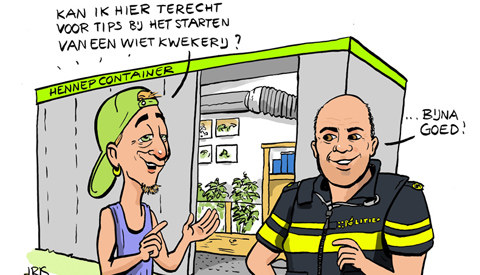 PENTekening: ‘Start je eigen hennepplantage ………….. of niet’