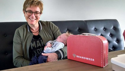 Brandweer op kraambezoek