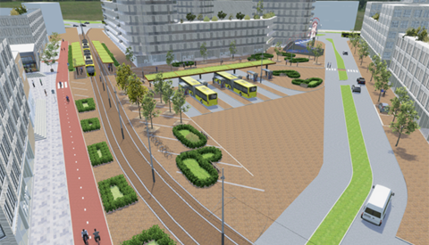 City Nieuwegein: modern knooppunt voor bus en tram