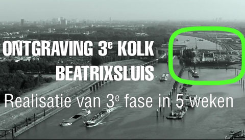 Ontgraven 3e kolk Beatrixsluis