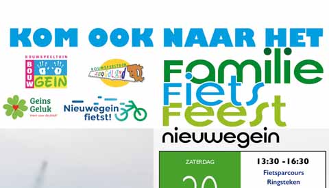 Familie Fiets Feest bij Jeugdland en Bouwgein