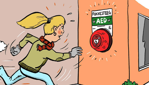 PENTekening: ‘Fokkesteeg ‘Hartveilig”