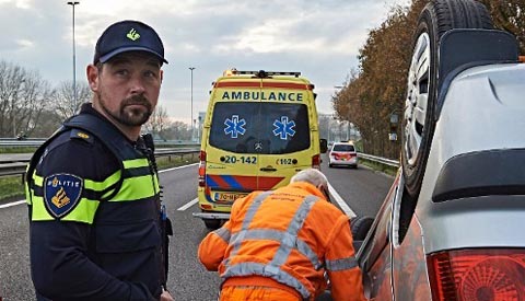 Getuigen gezocht van aanrijding op A2 bij Nieuwegein