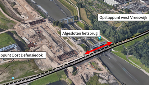 Omleidingen tijdens asfalteringswerkzaamheden rond Prinses Beatrixsluis