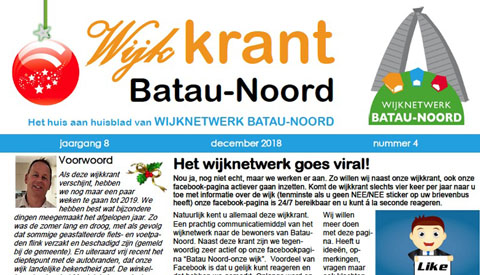 De wijkkrant voor Batau-Noord is weer uit