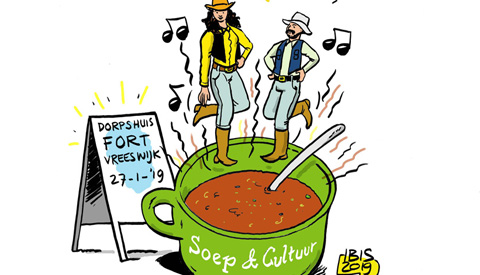 PENTekening: ‘Soep&Cultuur in Dorpshuis Vreeswijk’