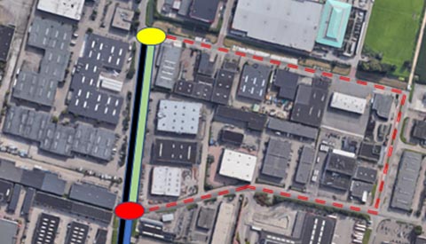 Werkzaamheden aanleg fietspad Ravenswade