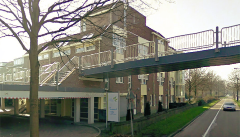 Plan voor woningen in kantoorpand aan de Graaf Karellaan 1-35