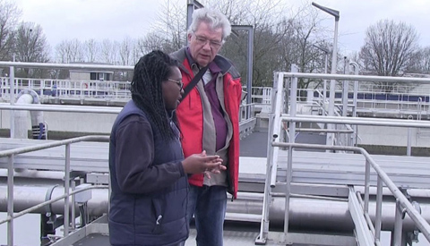 Impressie van het zuiveren van ons afvalwater tijdens de Open Dag bij het Waterschap