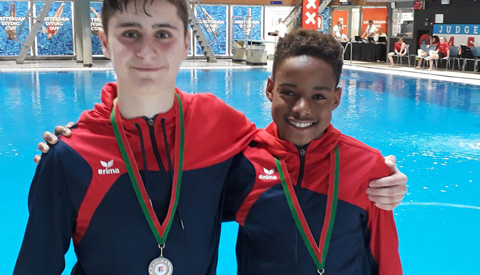 Schoonspringers Aquarijn actief op Amsterdam Diving Cup