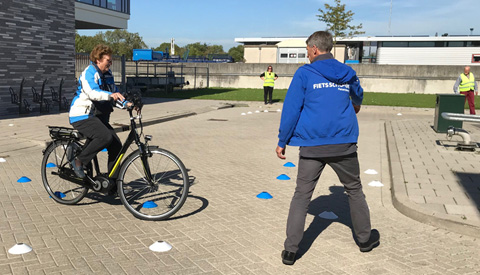 Met de fietsvalpreventietraining blijft u veilig doortrappen