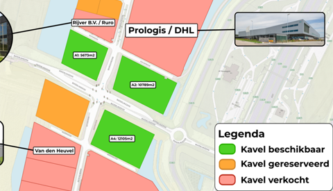 Inschrijving kavels entreegebied bedrijvenpark Het Klooster