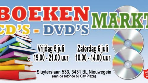 Grote boeken-, film- en CD-markt bij het Leger des Heils