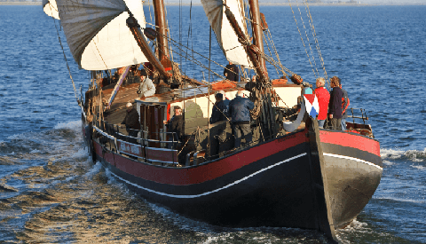 Museumwerf Vreeswijk halte in historische turftocht Veenendaal-Antwerpen 2019