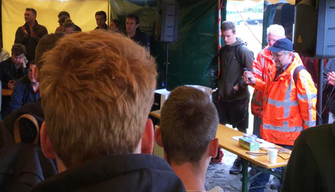 Studenten Bouw & Interieur College Nieuwegein naar Landmeetweek Ameland