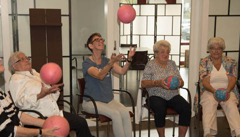 Bewegen met een bal op het AHN Zomerfestival