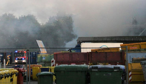 Brand bij afvalverwerker Renewi op de Kleine Wade
