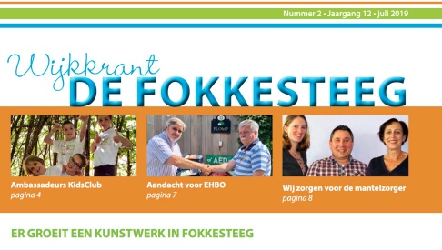 Wijkkrant Fokkesteeg juli 2019