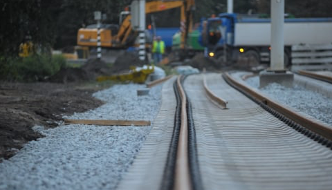 Werkzaamheden aan trambaan Nieuwegein-Zuid