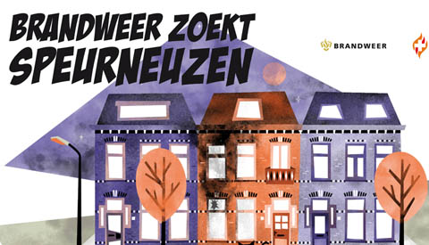 De brandweer zoekt speurneuzen