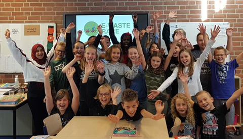 Basisscholen uit o.a. Nieuwegein zamelen elektronisch afval in