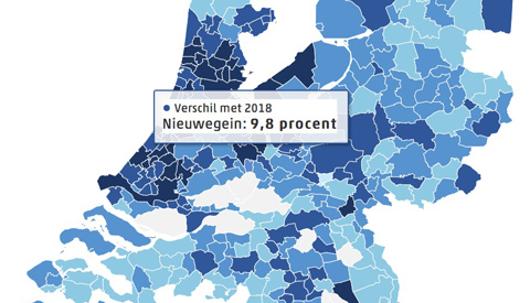 WOZ-waarde in Nieuwegein gestegen met 9,8%
