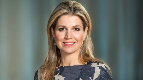 Koningin Maxima op  jubileum CNV Vakmensen in Nieuwegein