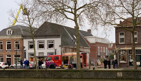 Videobeelden grote brand in Grillroom Kings Valley in Vreeswijk