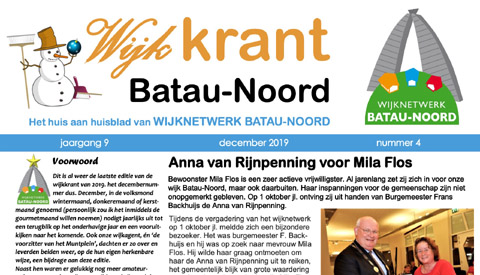 De wijkkrant voor Batau-Noord is weer uit