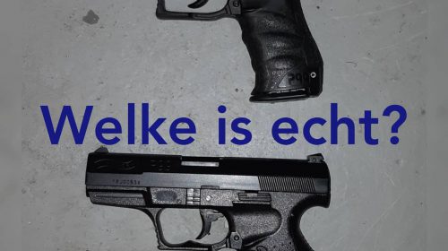 Politie in actie als kinderen spelen met balletjespistool in Batau Zuid