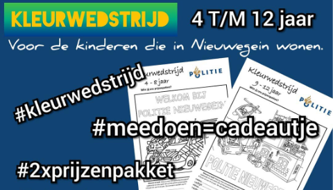 Politie in Nieuwegein start kleurplaatactie voor kinderen