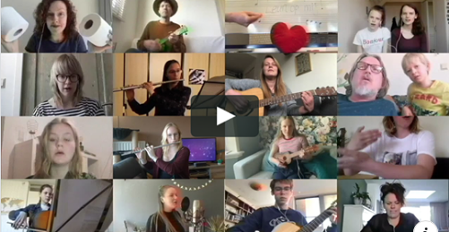 Leerlingen Oosterlicht Nieuwegein spelen ‘Lean On Me’