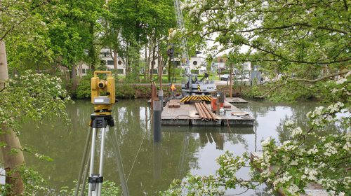 Aanleg FortBrug in volle gang bij Fort Jutphaas