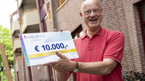 Opnieuw geluk in Nieuwegein: Karel uit Nieuwegein wint 10.000 euro in BankGiro Loterij