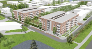 Hoogste punt bereikt van 126 sociale huurappartementen aan de Fultonbaan