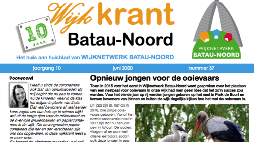 De wijkkrant voor Batau-Noord is weer uit