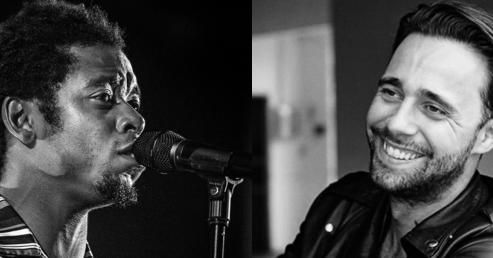 Artiesten Typhoon en Freez in gesprek met Nieuwegeinse jongeren