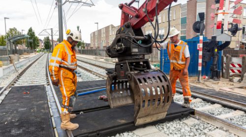 Werk aan trambaan start vroeg vanwege hittegolf