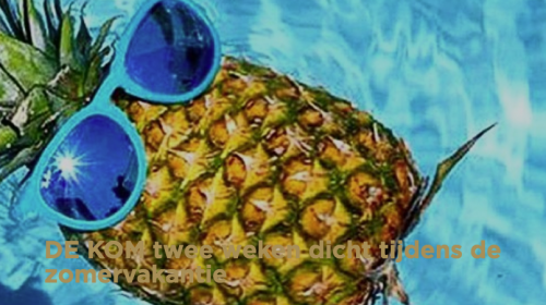 DE KOM met zomerreces, Open Dag en financiële steun