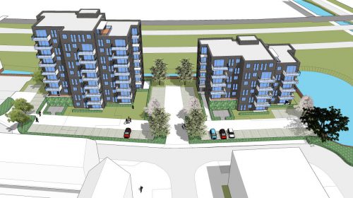 Leegstaande kantoorpanden aan de Dukatenburg worden appartementen