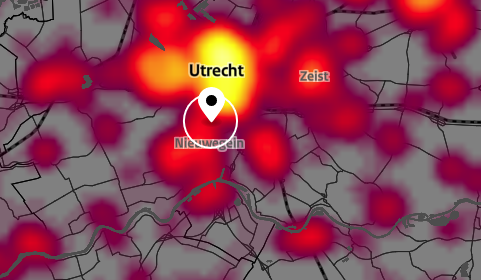 Corona hotspots visueel in kaart gebracht