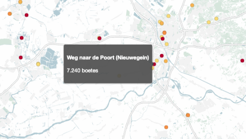 Flitspalen in Nieuwegein blijven aardig flitsen ondanks Coronatijd