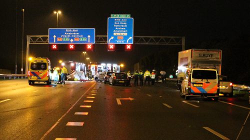 Ernstig ongeluk op de A2 bij Nieuwegein