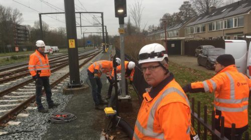 Nieuw sein op tramspoor als baken tegen wisselstoringen