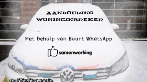 Woninginbreker ontkomt niet aan de BuurtwhatsApp in Nieuwegein Zuid