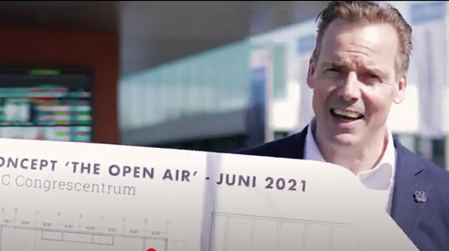 Het NBC Congrescentrum bouwt aan nieuwe ruimte, recht voor de entree