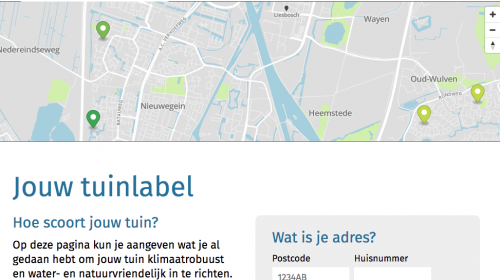 Tuinlabel geeft inwoners van Nieuwegein inzicht in de status hun tuin
