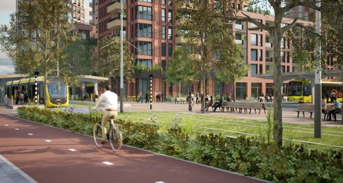 Dura Vermeer bouwt nieuwe tramhalte voor City Nieuwegein