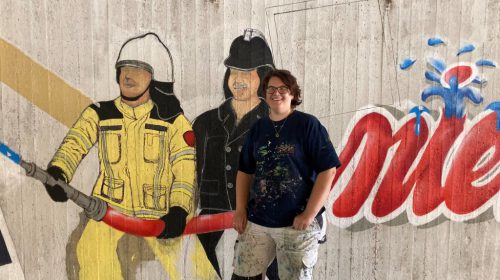 Steeds meer muurschilderingen op de Noordstedetunnel in Nieuwegein: ‘De tunnel maakte mij troosteloos’